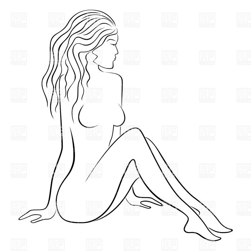 silhouette-of-young-beautiful-woman-Download-Royalty-free-Vector-File-EPS-72610