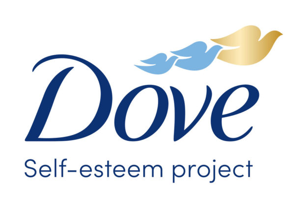 The Dove Self-Esteem Project logo with two additional, smaller doves