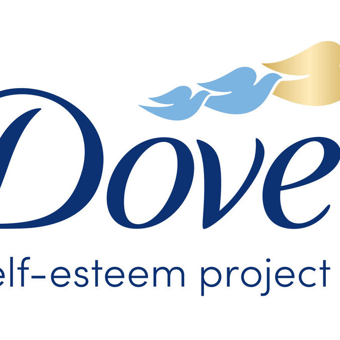 The Dove Self-Esteem Project logo with two additional, smaller doves