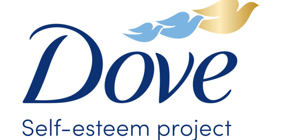 The Dove Self-Esteem Project logo with two additional, smaller doves