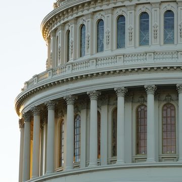 The dome of the United States Capitol Building in Washington, DC.
