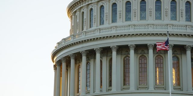 The dome of the United States Capitol Building in Washington, DC.