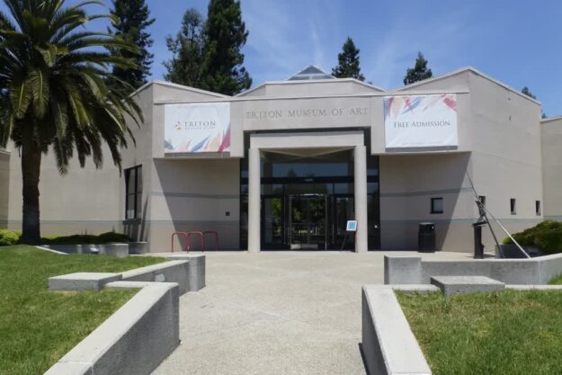 Front entrance of the Triton Museum of Art, Santa Clara, CA.