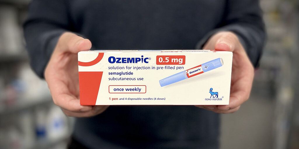 A prescription box of ozempic.